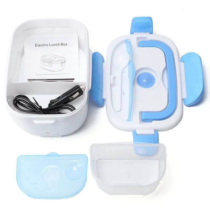Electric Heating Lunch Box Food Heater Portable Bento Office Home Warmer with Removable Container Spoon 12V Car Plug | Бытовая техника