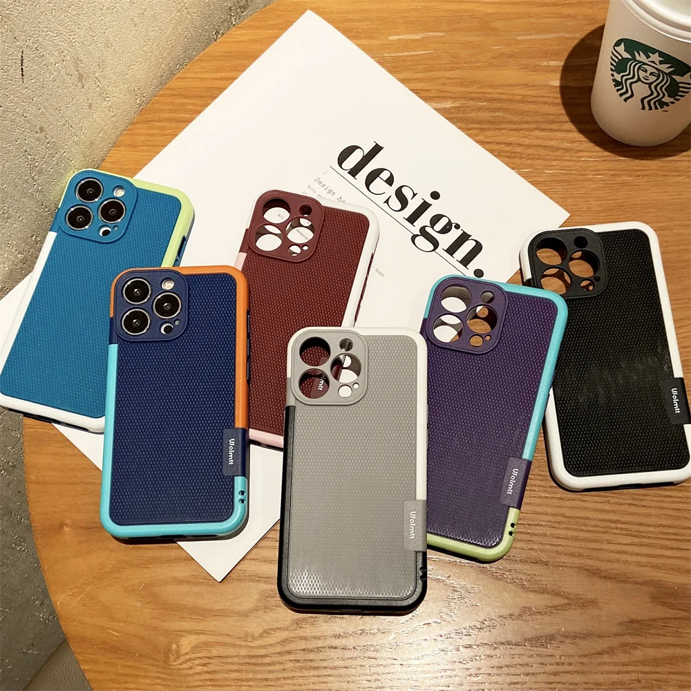 

13 Pro Pc Frame Matte Touch Gradient Ramp Full Lens Anti Drop Protection Cover For Iphone 13 Pro Max 12 11 7 8 Plus X Xr Xs Max