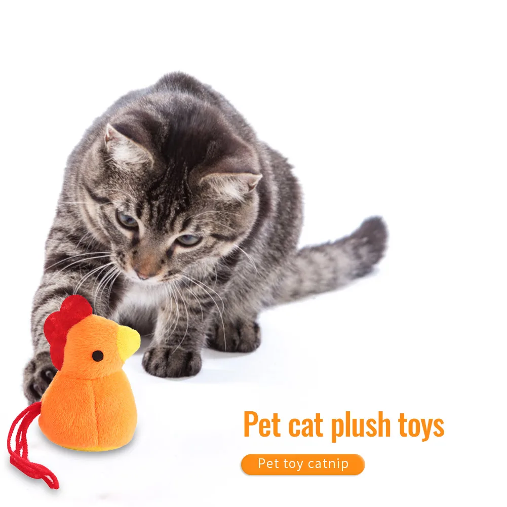 

Chick Shaped Teeth Grinding Catnip Toys Funny Interactive Plush Cat Toy Pet Kitten Chewing Bite Teaser Toy Claws Thumb Cat Mint