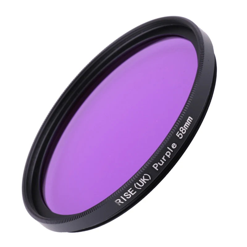 Камера фильтр 58 мм полный фиолетовый цвет объектив для фотоаппарата nikon D3100 D3200 D5100
