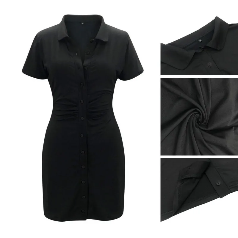 

Женские летние пикантные туфли на танкетке с открытым мини платье Цвет однорядные на пуговицах с отложным воротником, длинное платье в пол, ...