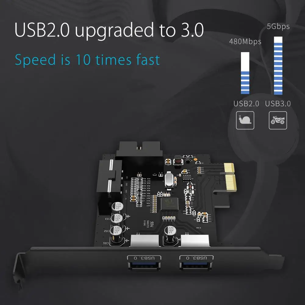 Адаптер USB 3 0 PCI Express расширитель PCI-E плата расширения настольное расширение с