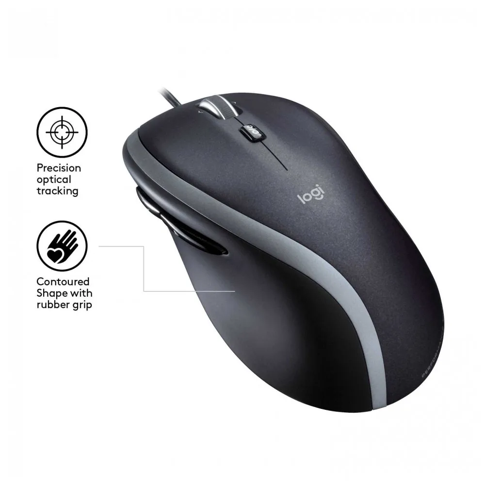 Мышь Logitech M500 Black (черно серая лазерная 1000dpi USB 1.8м 7 кнопок)|Мыши| |