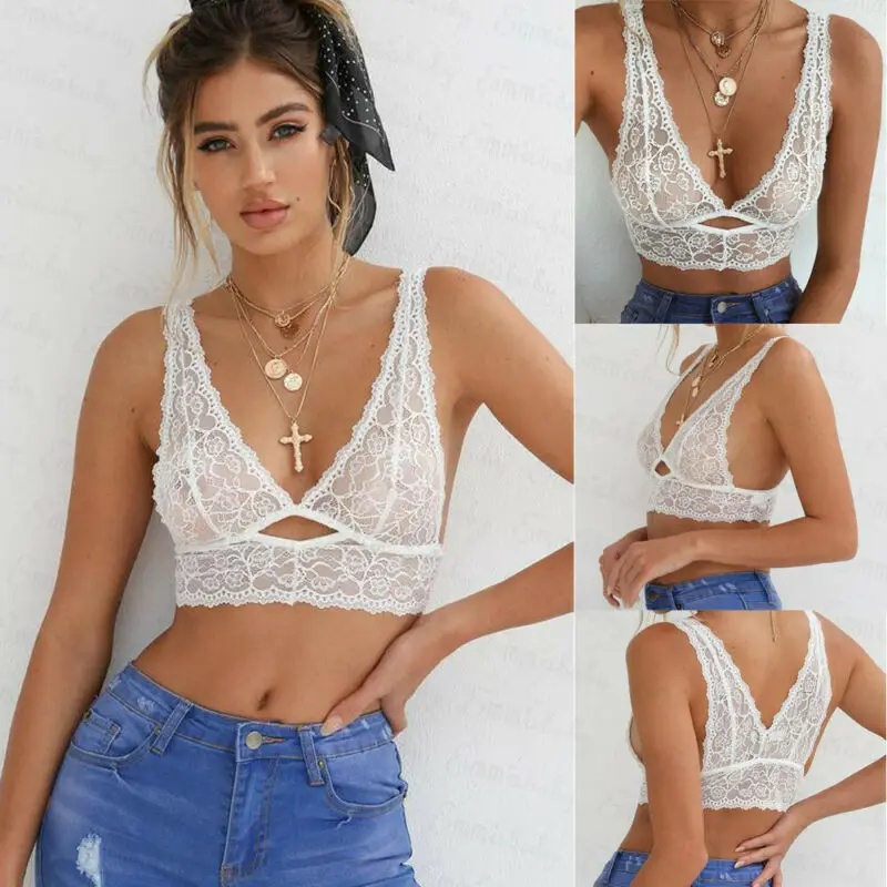 Сексуальный женский бюстгальтер без косточек с глубоким v-образным вырезом и