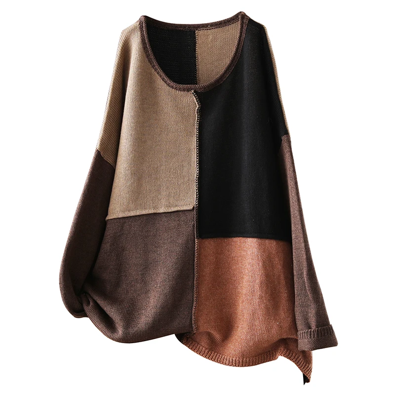 Осенне-зимний свитер женские вязаные модные пуловеры 2019 новые топы с круглым