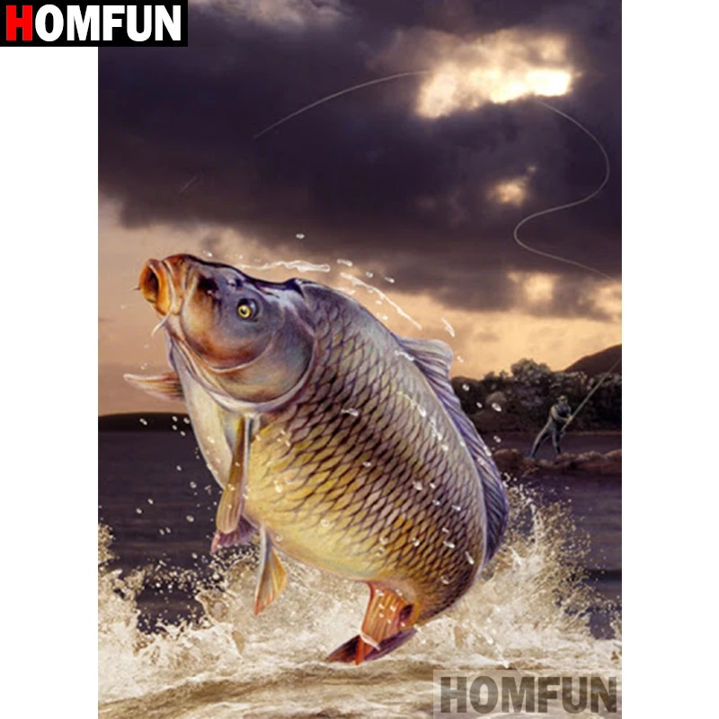 Алмазная 5D Вышивка HOMFUN A30055 картина сделай сам с полными квадратными/круглыми