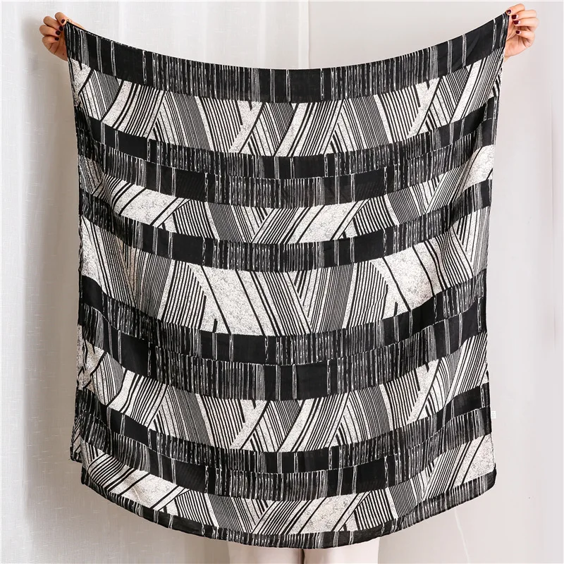 

2020 quality hijab scarf New Fashion Print blanket scarf Autumn and winter Lady beach Cotton shawl women's cotton material scarf