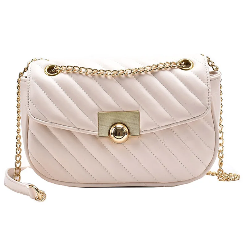 

Solid color Square Crossbody bag 2021 Fashion New High-quality PU Leather Women's Designer Handbag Chain Shoulder Messenger Bag