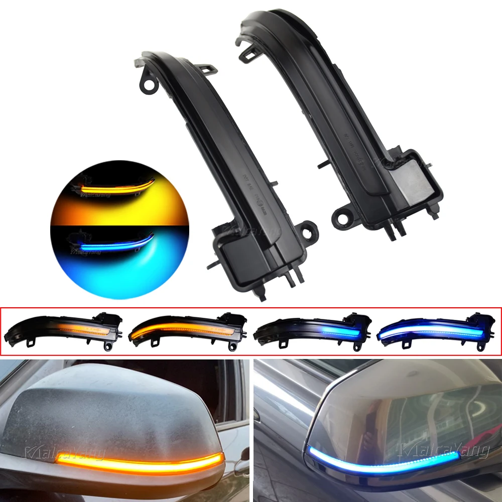 

2PCS Dynamic Blinker For BMW F20 F21 F22 F33 F34 X1 E84 F36 F87 M2 1 2 3 4 Series Turn Signal LED Mirror Light