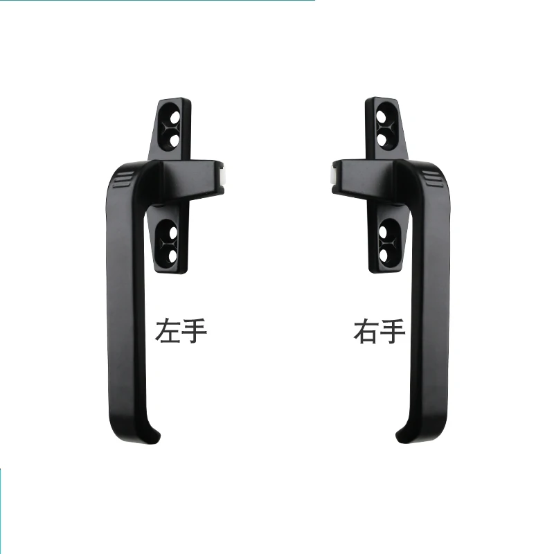 Утолщенная пластиковая стальная дверная и оконная ручка с замком для двойного