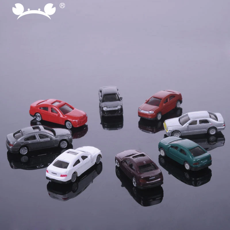 

30pcs/lot mixed 1:150 1:200 N scale model car railroad model Building Train Layout railway modeling