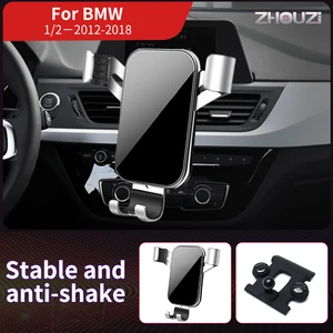 car mobile phone holder mounts stand gps gravity bracket for bmw 1 series f21 125i 116i 118i 120i 2012 2018 auto accessories free global shipping