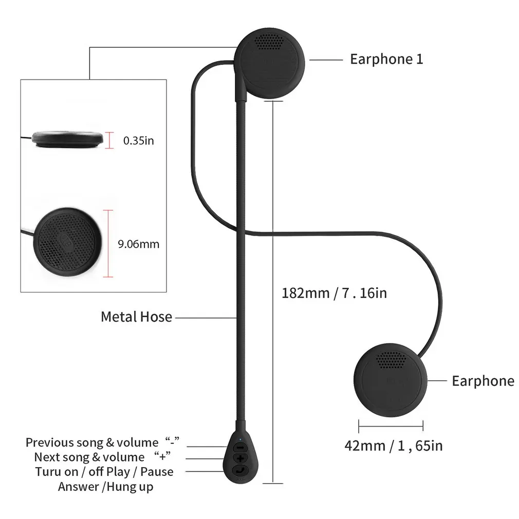

VR robot Bluetooth 5.0 Moto Helmet Headset Wireless Handsfree Stereo Earphone Motorcycle Helmet Headphones MP3 Speaker