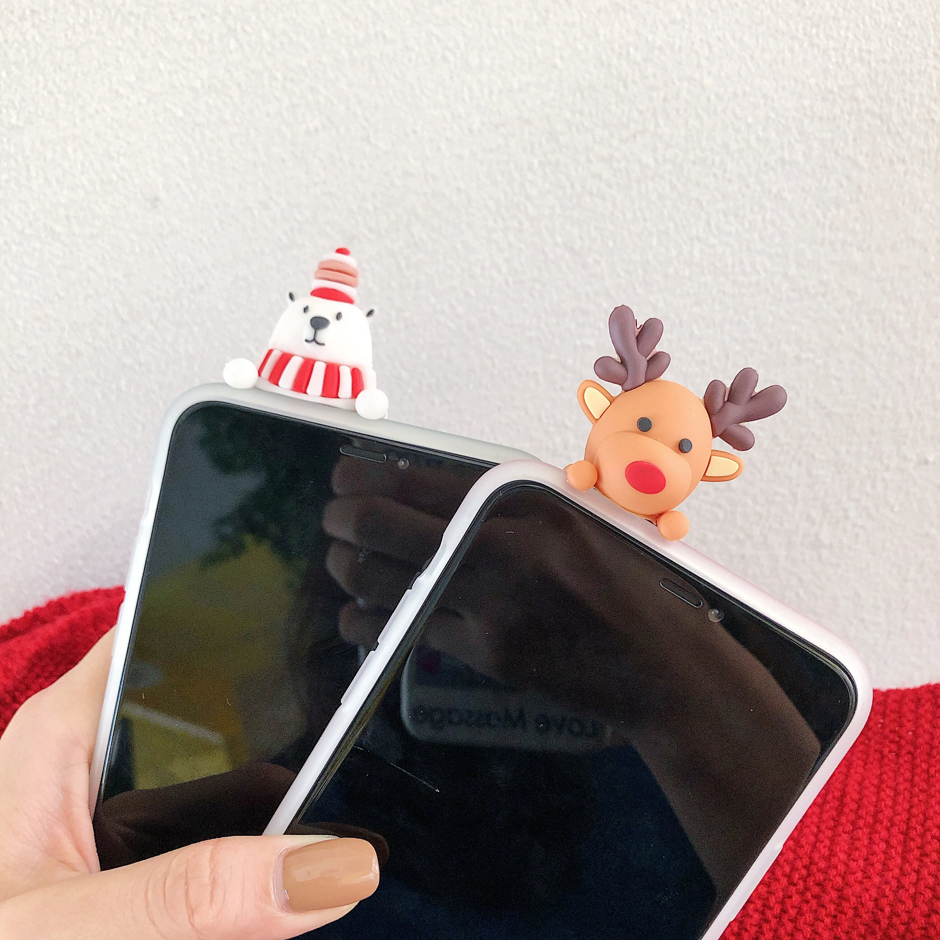Новогоднее; рождественское 3D чехол для телефона для iphone11 pro max 6s 6 7 8 Plus X XS XR для huawei P20 P30 mate20 Honor20 мягкая крышка IMD