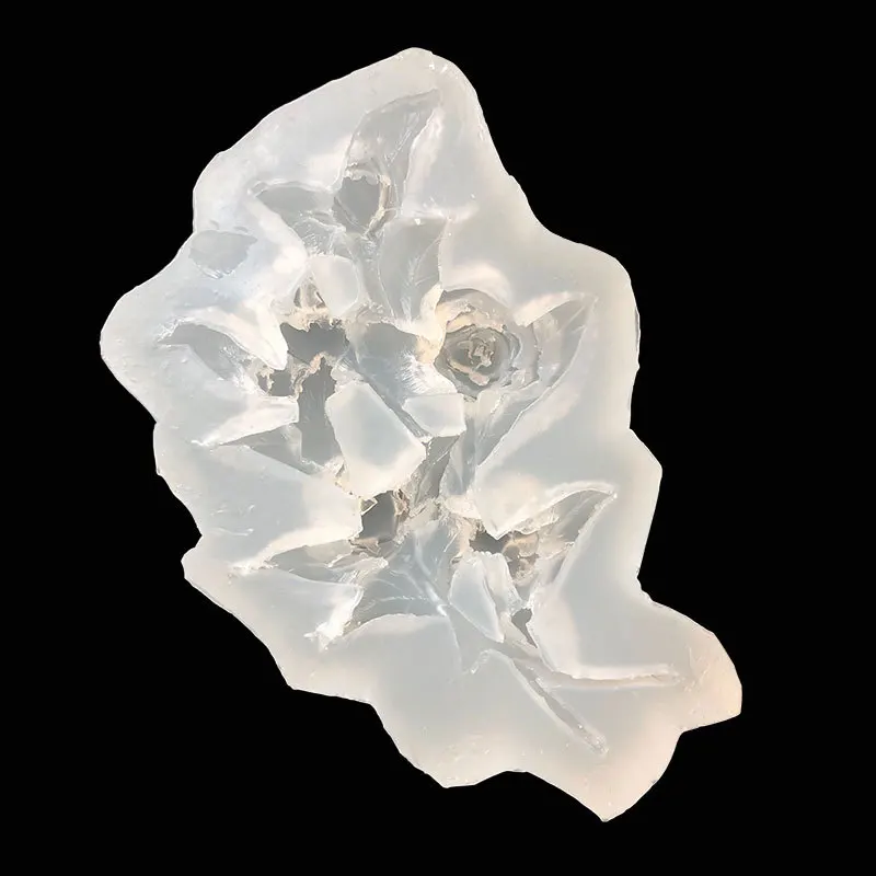 

DIY Soft Pottery Clay Crystal Epoxy Glue 3D Three-dimensional Rose Flower Plant Ornament Ornament Decoration Silicone Mold