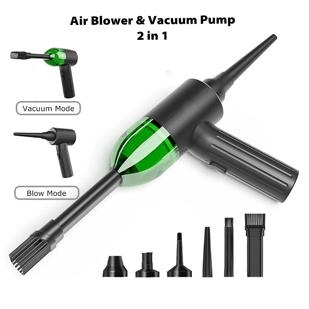 Electric Blower Vacuum Cleaner For Computer Portable Quiet Creality Blower Cordless Compressed Air Duster Keyboard PC Cleaning