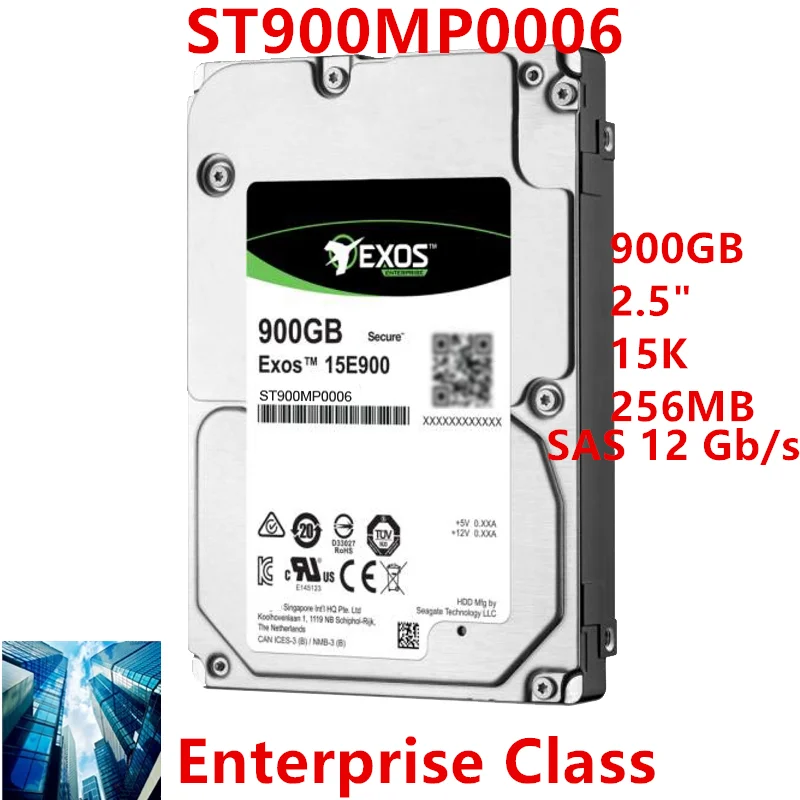 

Новый оригинальный жесткий диск для Seagate 900 ГБ 2,5 дюйма SAS 12 ГБ/сек. 256 Мб 15K для внутреннего жесткого диска для класса Enterprise HDD для ST900MP0006