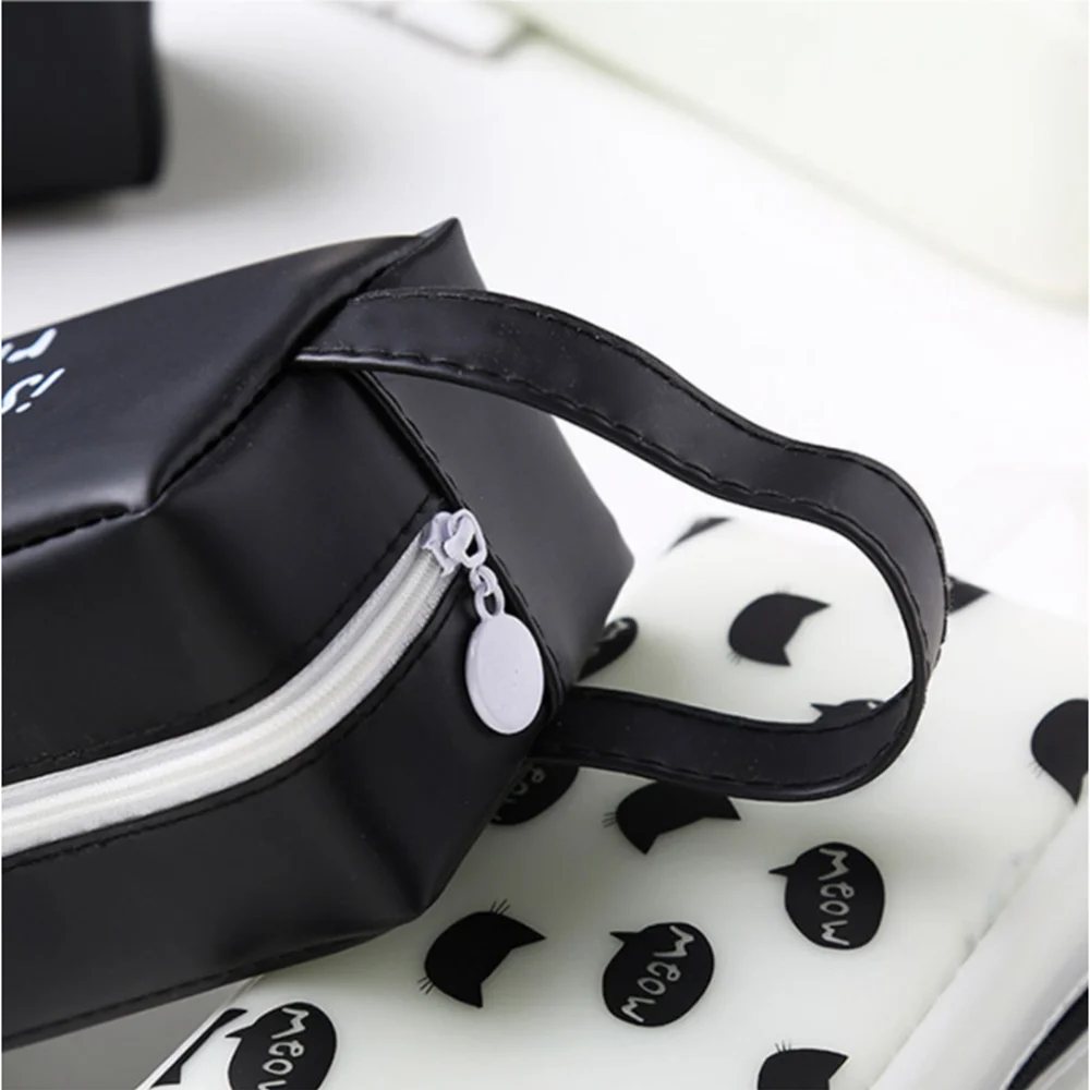 Супер большой чехол для карандашей милые школьные принадлежности из силикагеля