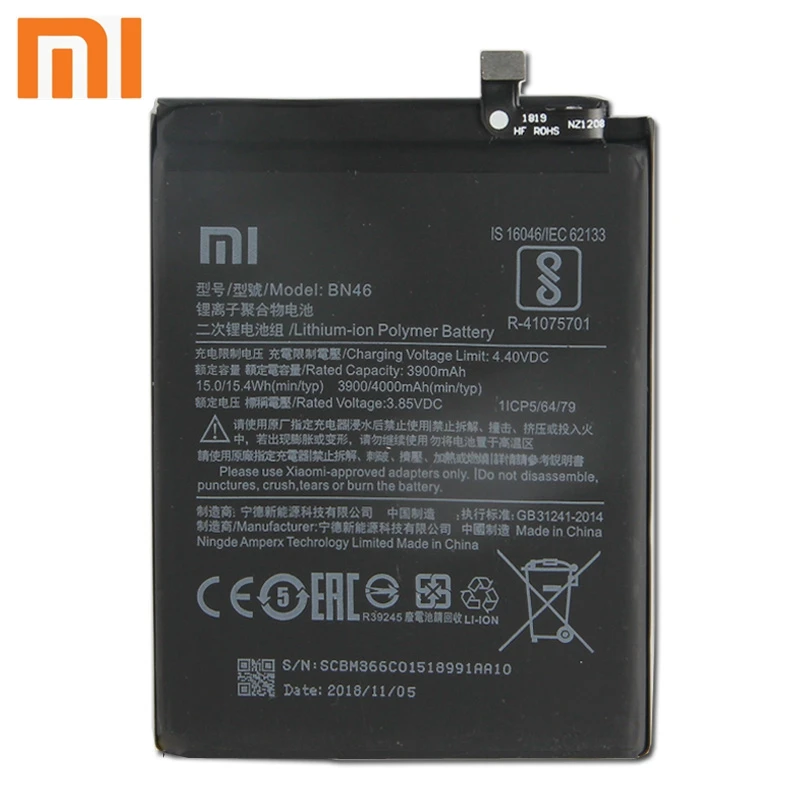 Xiao mi Xiaomi mi BN46 аккумулятор для телефона Xiao mi Red mi 7 Red mi 7 Note6 Note 6 Note 8 Note8 BN46 4000 мАч аккумулятор+ инструмент