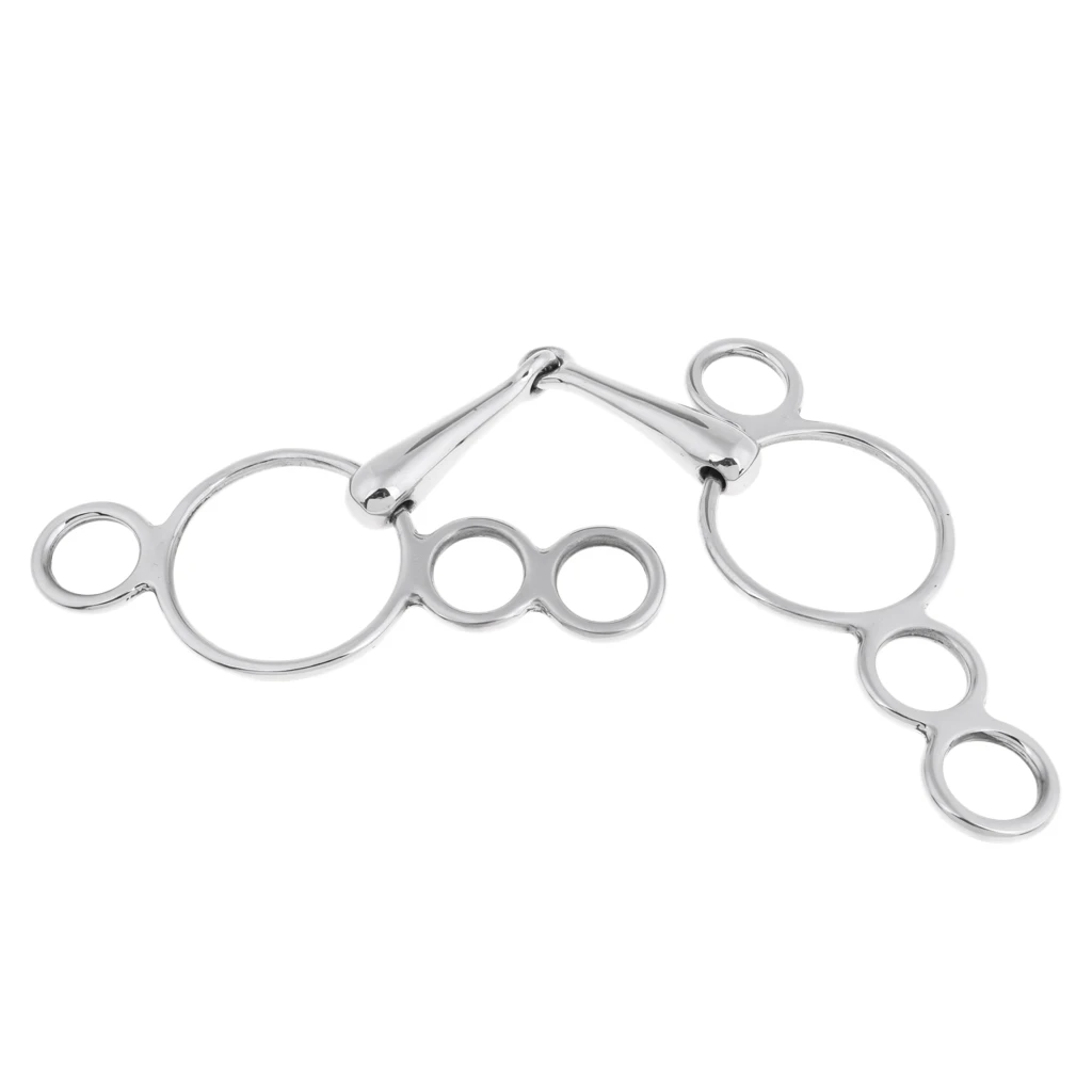Stainless Steel Gag Bit Horse Tack English Riding Equestrian Accessories | Спорт и развлечения