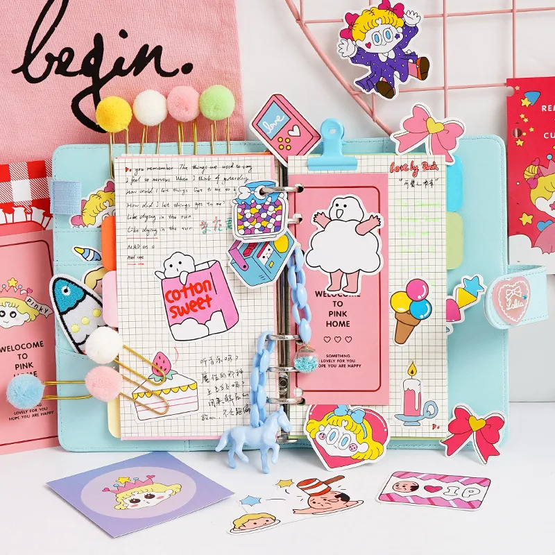 Кожаный чехол Карманный DIY Вкладыш Комплект для альбома девочка дети ручной