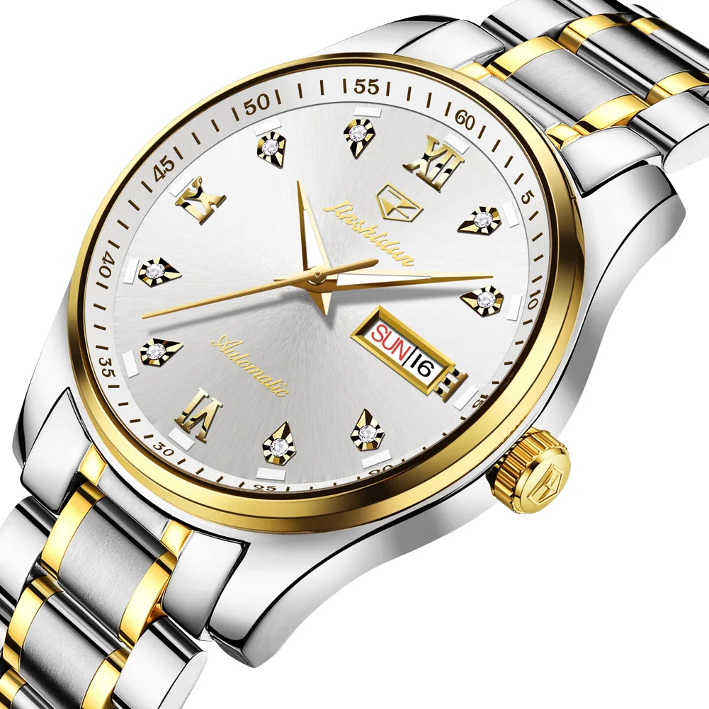 

JSDUN 8763 Mnner Uhr Automatische Mechanische Datum Fashione Marke Wasserdichte Uhr Luxus Mnnlich Wristwatch