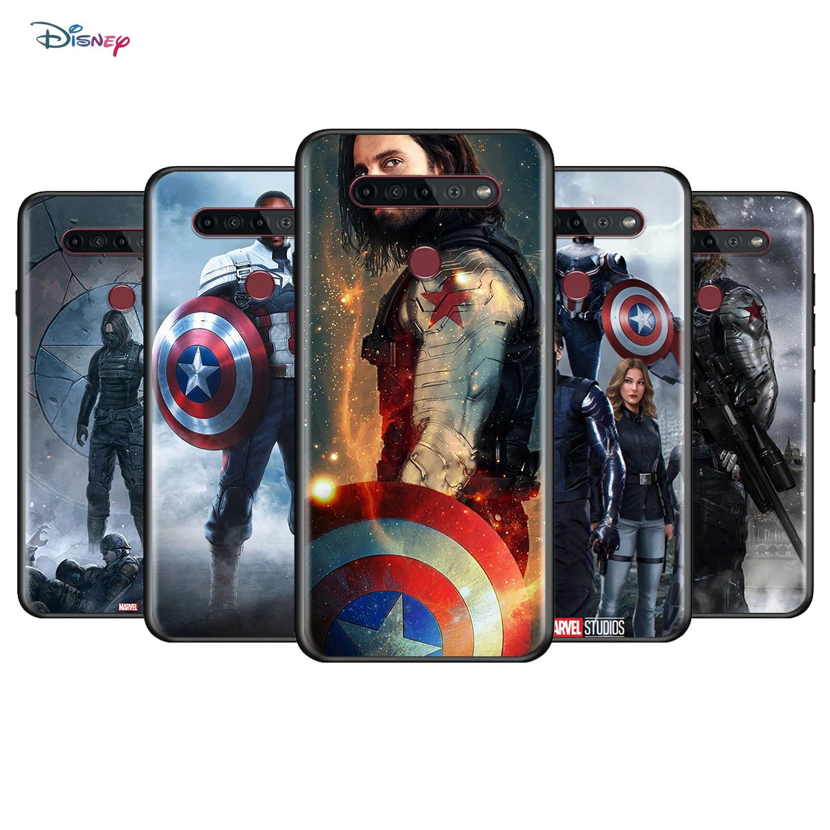 

Marvel Falcon Winter Soldier For LG K92 K42 K22 K71 K61 K51S K41S K30 K20 2019 Q60 V60 V50 S V40 V30 G8S G8 X ThinQ Phone Case