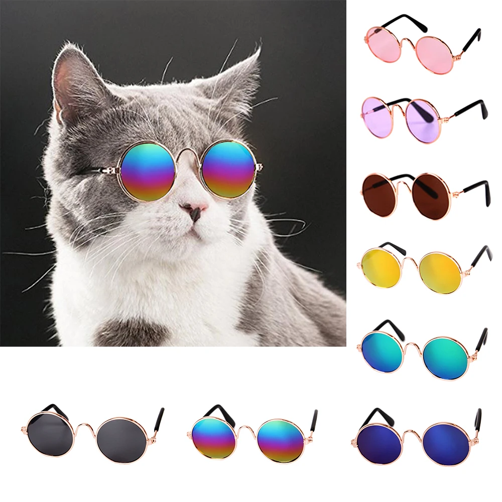 Милые очки товары для домашних животных солнцезащитные кошек и глаз маленьких