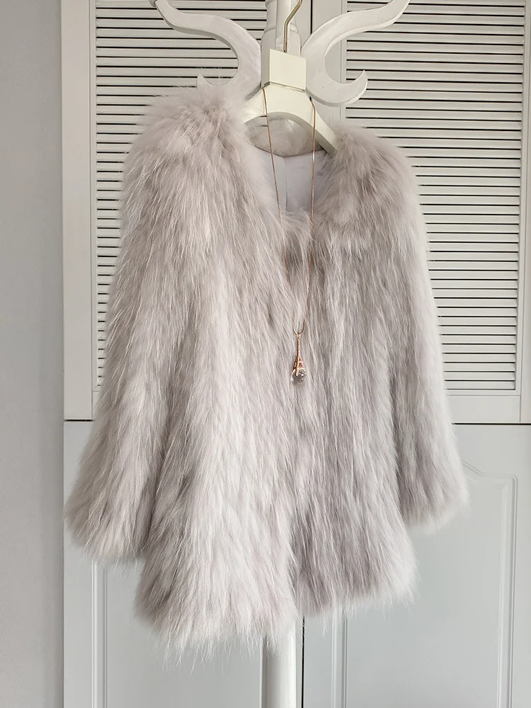 

Новинка 2021, женское меховое пальто средней длины Young fur, Тканое непромокаемое зимнее пальто для девушек