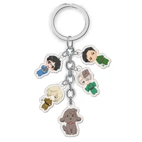free shipping anime yuri on ice keychain acrylic pendants cute cartoon bag key chains cosplay jewelry gift