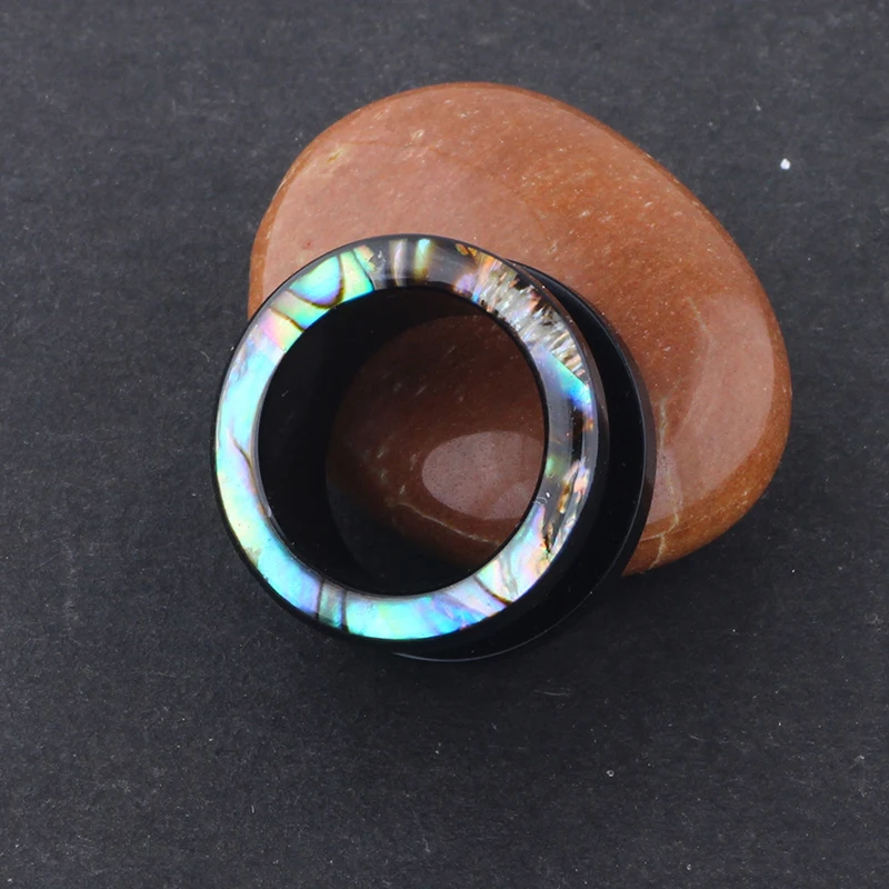 Туннели для ушей из акрила в стиле панк заглушки шелласта форме морской ракушки