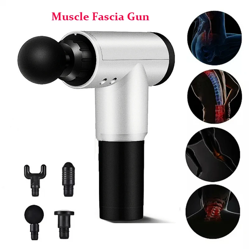 

Muscle Deep Massager Fascia Gun 6 Speed Body Slimming Percussive Vibration Massage Back Neck Pain Relief Therapy Relax Fitness