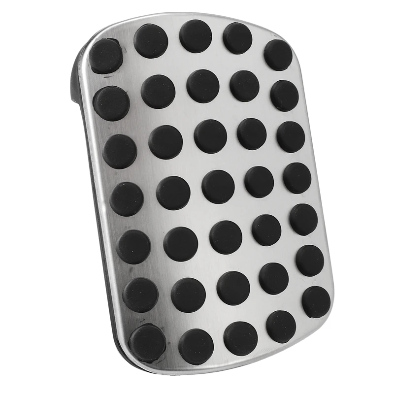 Серебряная Автомобильная колодка для педали тормоза из нержавеющей стали 1