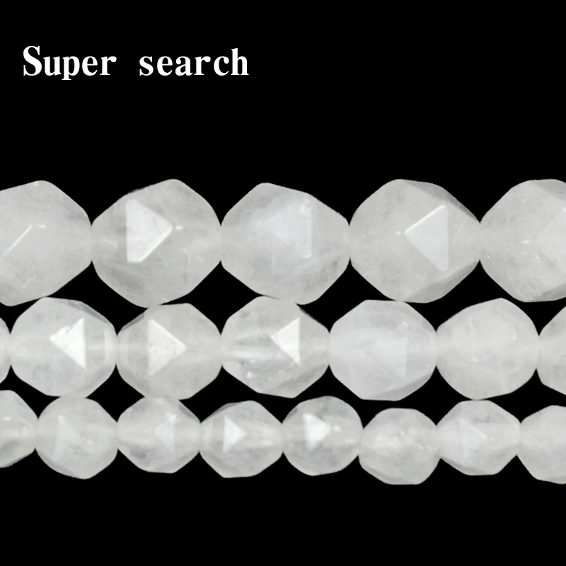 

Натуральный камень граненые белые хрустальные бусины Круглые свободные бусины-распорки для самостоятельного изготовления ювелирных изделий хром браслет ожерелье 6/8/10 мм 15 дюймов