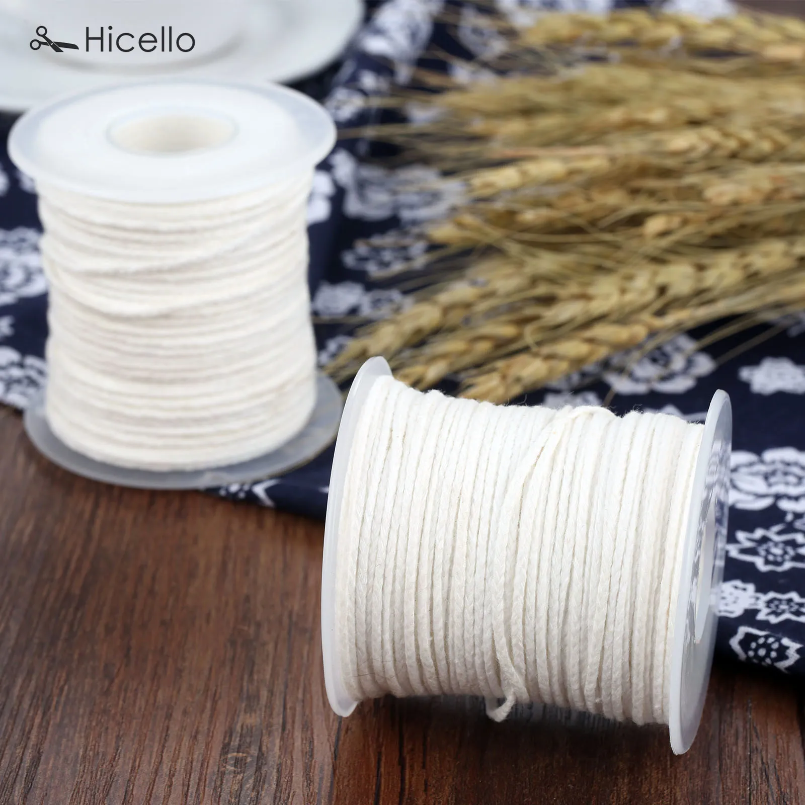 1 рулон свечи фитиль катушка ядро невощеный хлопок фитили квадратная оплетка