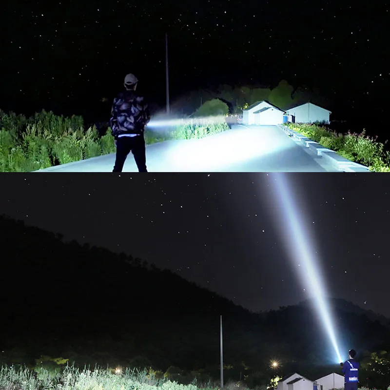 Super Powerful LED Flashlight USB charger lamp hunting led flashlight Waterproof Lamp Ultra Bright Camping tactical | Лампы и