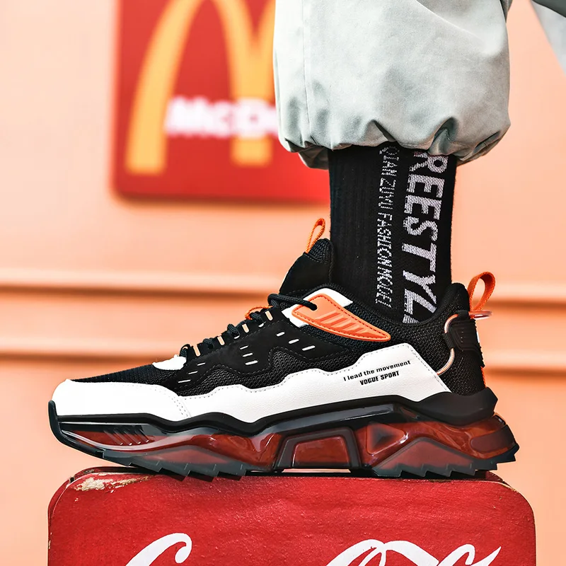 

Sneakers Men Breathable Casual Shoes Lace-Up All-Match Comfortable Suede Leather Microfiber Mesh Zapatillas Hombre