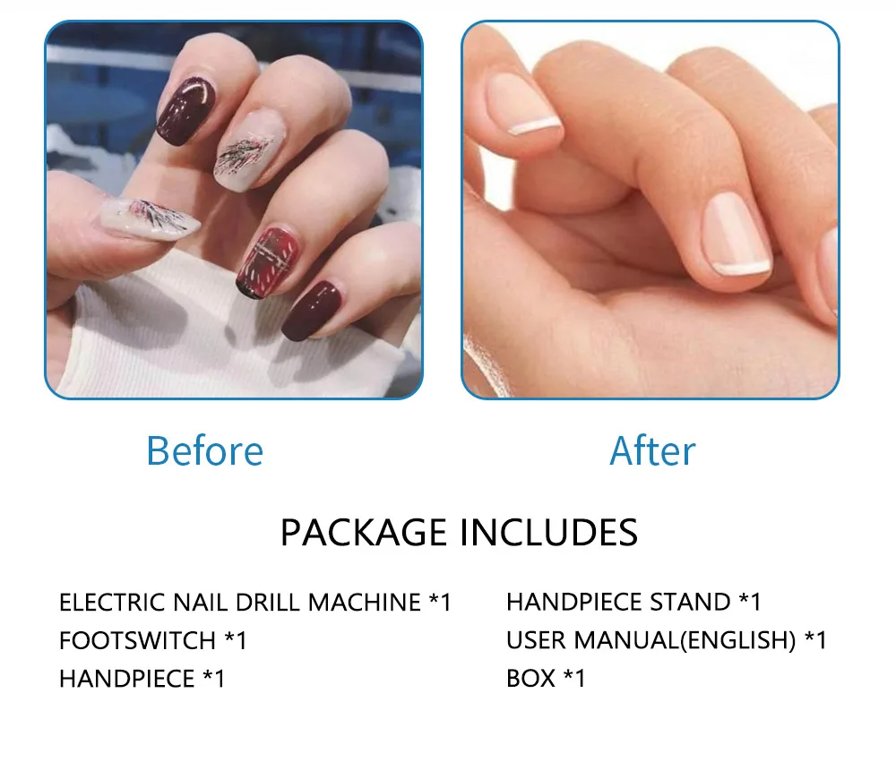 

65W Electric Manicure Machine For Nails 35000Rpm Nail Drill Machine Drilling Machine For Gel Polish Removal Nail Tools Kit Sets