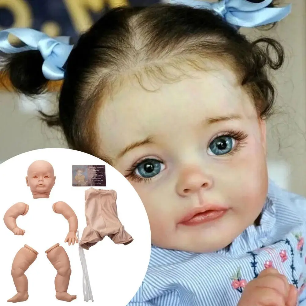 

22 Inch 2021 Cute Girl Rebirth Doll Mold Reborn Kit Prototype Lovely Girl Unfinished Blank Molds Full Arms And Legs Gift