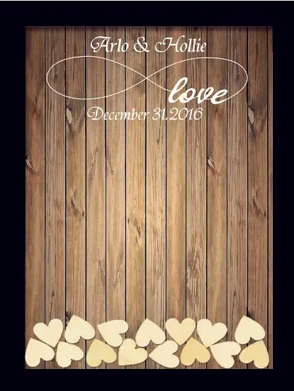 Свадебный Гость книга Свадебные украшения деревенский Сладкий Гостевая 120 шт