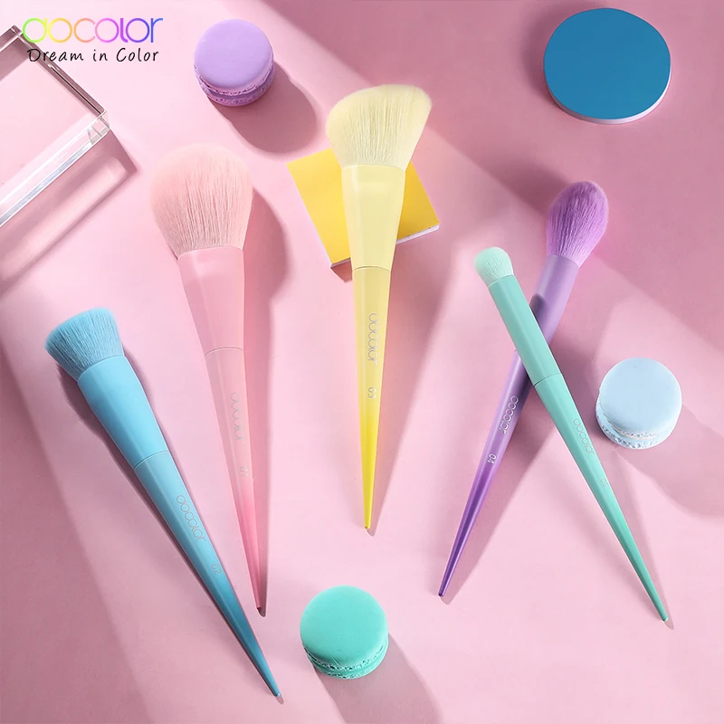 Docolor Dreaming in Colorful 17 шт. кисти для макияжа Профессиональная Пудра основа Тени век