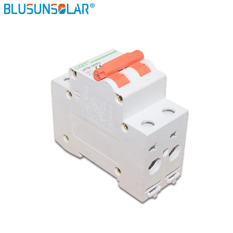 1 шт. 2 Pole16A/32A/50A/63a DC250V 500V MCB DC Автоматический выключатель солнечной энергии