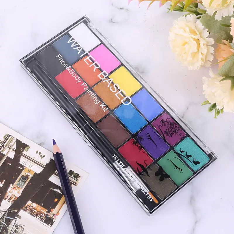 18 Цвета нетоксичный тела Уход за кожей лица макияж Косплэй пигмент дьявола с