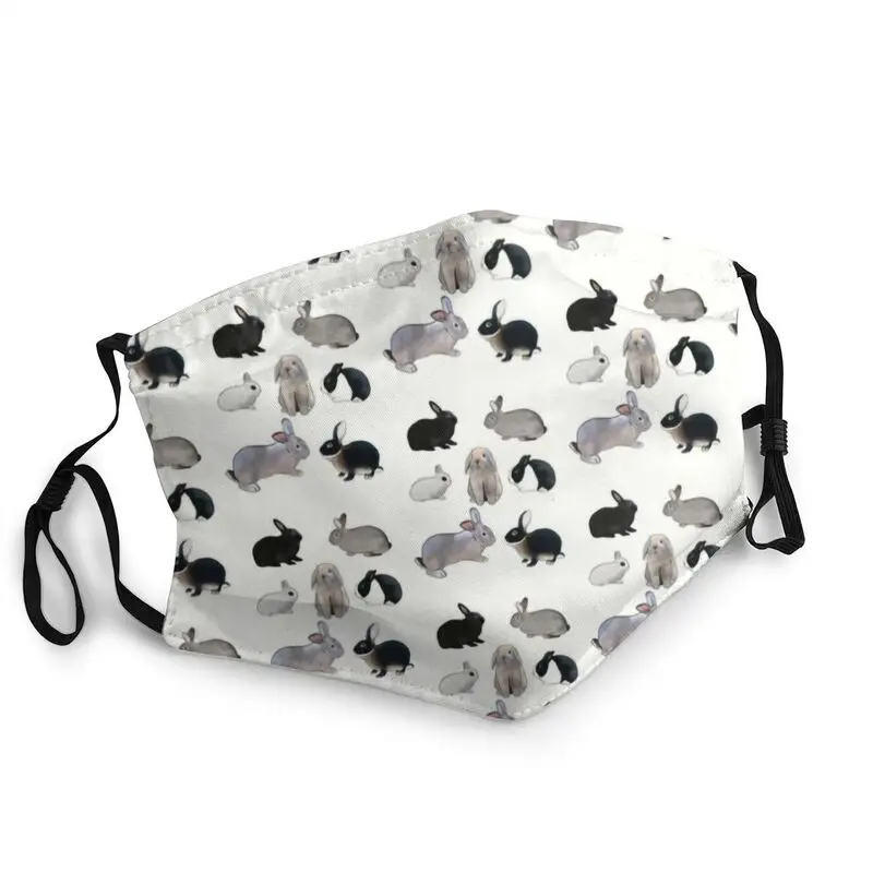 

Bunch Of Bunnies Washable Adult Rabbits Mouth Face Mask Anti Haze Dustproof Protection Cover Respirator Muffle