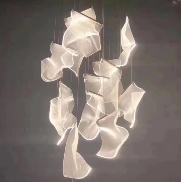 Акриловая Потолочная люстра для плитки коридора вестибюля песочного стола