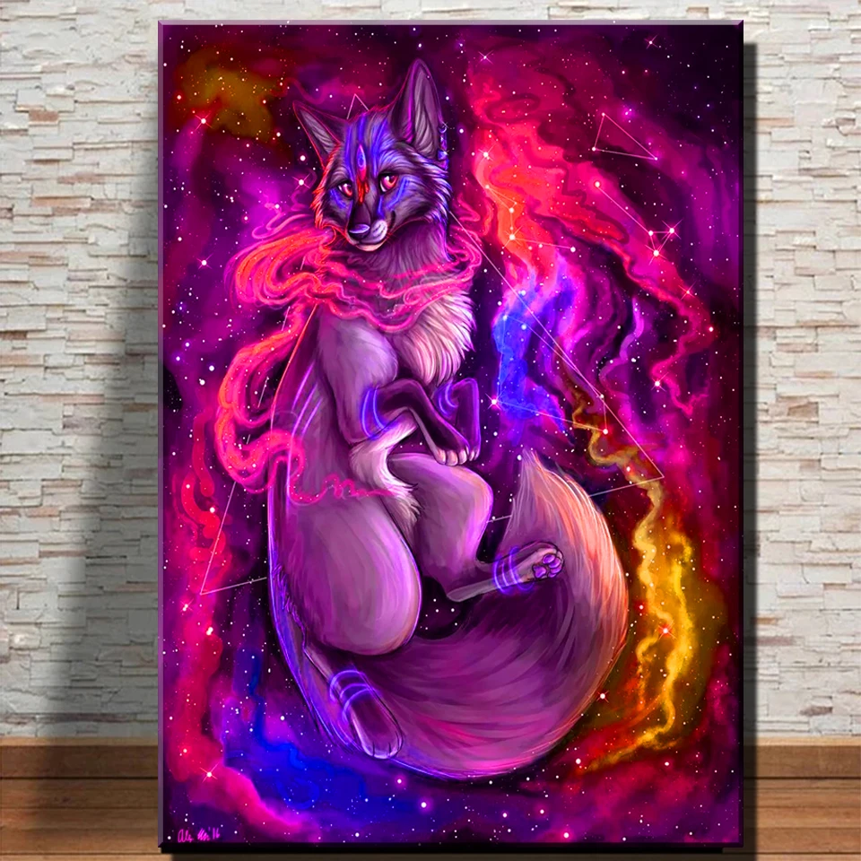 

Набор для вышивки крестиком стразы, картина из мозаики с изображением привлекательной лисы на Пасхальный день, 5D «сделай сам»