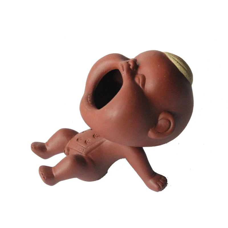 

Ceramic Tea Pet Kung Fu Tea Ceremony Ornaments Satan Boy Home Ornaments Tea Play Tea Set Accessories