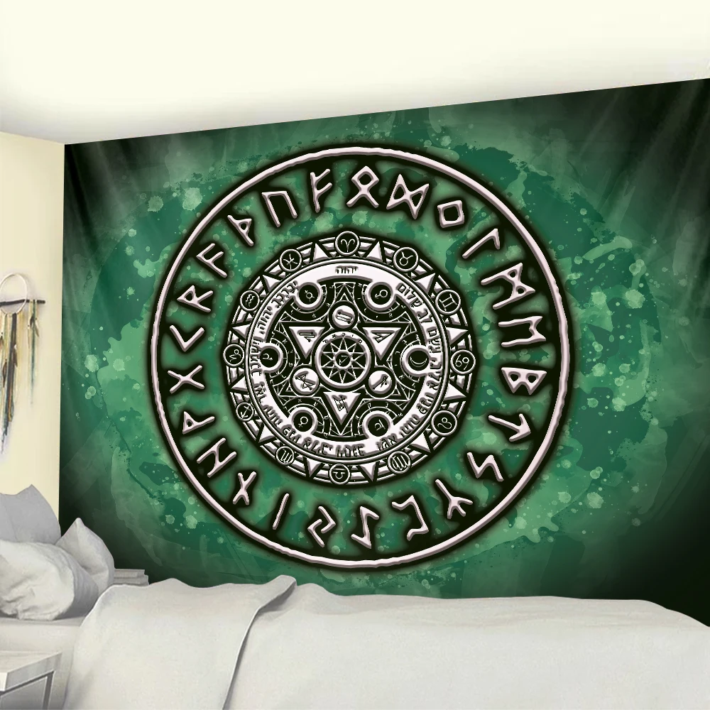 Скандинавский Викинг Таро психоделическая сцена богемный Декор для дома