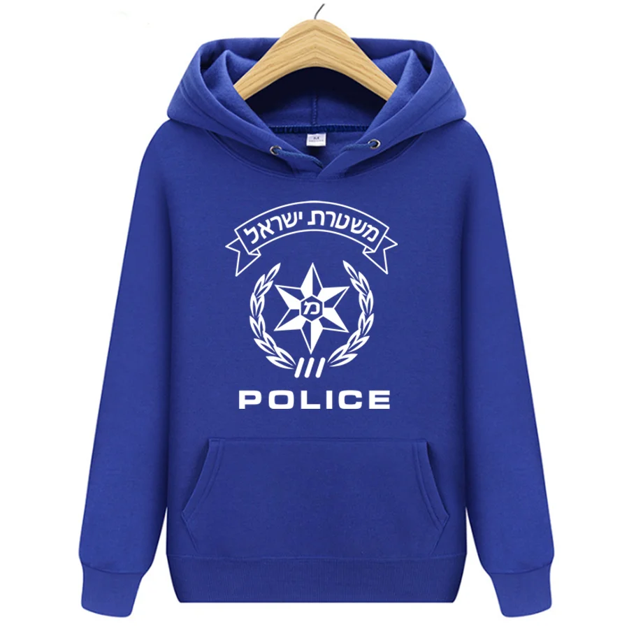 

Israel Police Badge Men's Hoodie Army Elite Hebrew Hoodies Men's Spring and Autumn Fashion High Quality Brand Sweatshirt