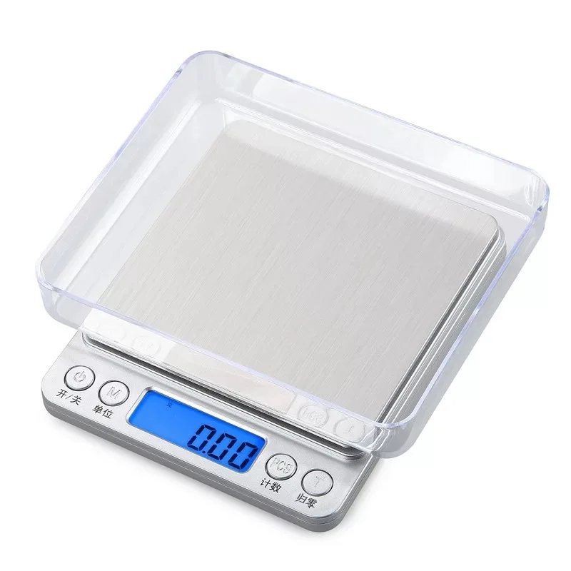 Digital Kitchen Scale Mini Pocket Stainless Steel High Precision Jewelry Electronic Balance Weight Gold Grams